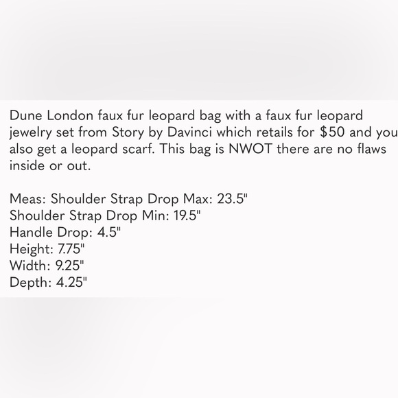 Dune bag, jewelry & scarf 4pc - Picture 7 of 7